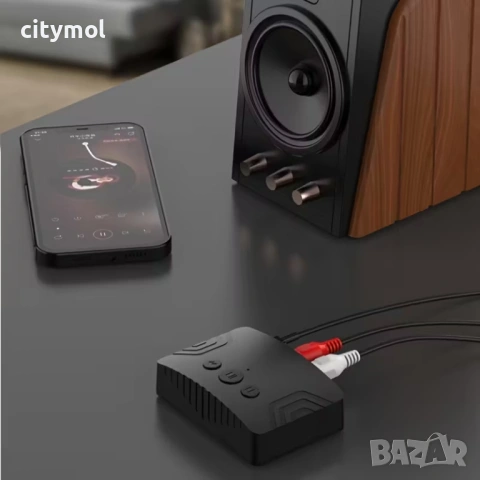 Bluetooth 5.3 аудио приемник с RCA / AUX / USB, снимка 5 - Ресийвъри, усилватели, смесителни пултове - 53830899