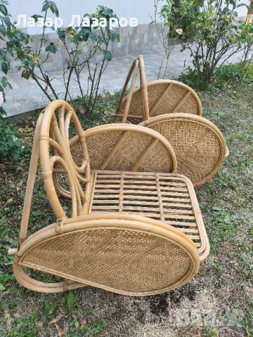 Продавам два немски ратанови столове , снимка 2 - Столове - 51178033