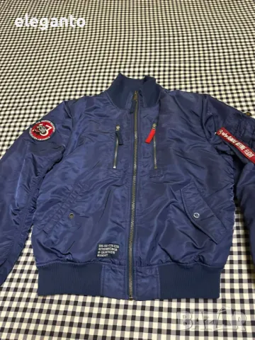 ALPHA INDUSTRIES RBF Мъжко зимно изолирано яке бомер размер Л, снимка 6 - Якета - 48445562