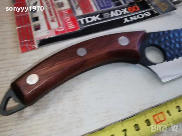 МАСИВЕН КРИВ НОЖ С ОТВОР 2702261933, снимка 9 - Ножове - 53649745