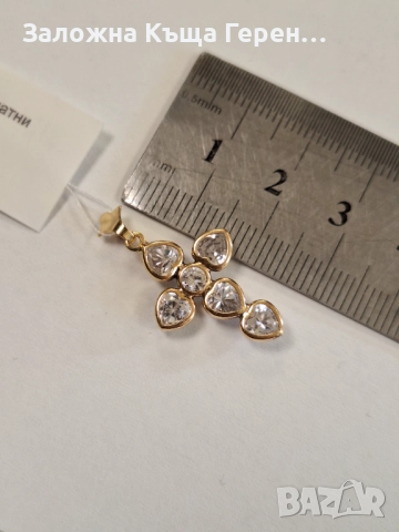 Златна висулка - 1,82 гр., снимка 2 - Колиета, медальони, синджири - 52802435