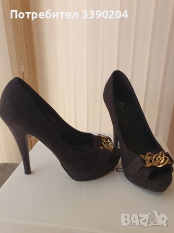 Обувки на висок ток, снимка 1 - Дамски обувки на ток - 46427941
