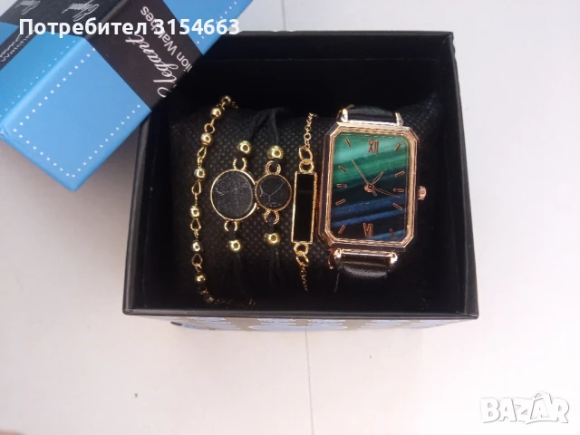 Дамски комплект часовник с гривни , снимка 2 - Дамски - 51354489