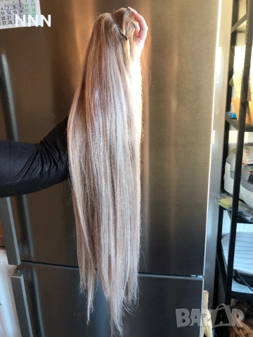 Естествена Славянска Коса/екстеншъни – 60 см, 300 гр (Отто Бутик), снимка 3 - Аксесоари за коса - 53153843