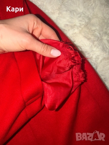 Liu Jo палто в класическо червено, снимка 8 - Палта, манта - 52391265