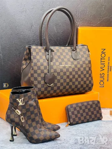 боти, чанта/ раница и портмоне louis vuitton , снимка 9 - Раници - 47198401