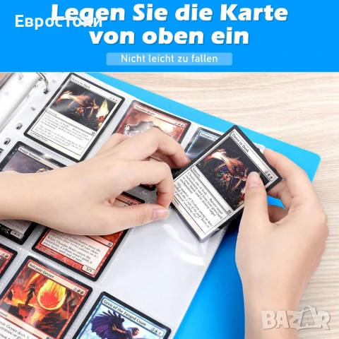 Албуми за колекционерски картички Lictin, 540 джоба, прозрачни калъфи за колекционерски картички, 30, снимка 3 - Колекции - 50677807