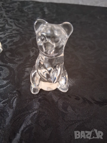 Фигурки Мече И Люлеещо конче Оловен кристал , снимка 8 - Колекции - 52033032