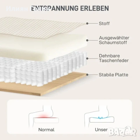 Разтегателен диван HOMCOM , снимка 3 - Дивани и мека мебел - 54021688