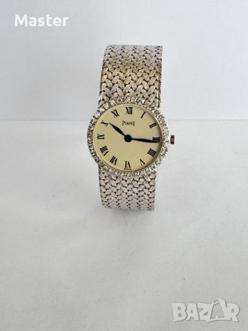 PIAGET 18к бяло злато с диаманти дамски часовник, снимка 1 - Дамски - 45234343