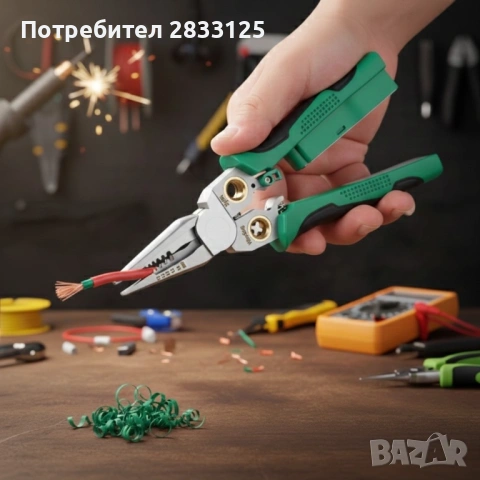 Многофункционални клещи за оголване на проводници, снимка 3 - Други - 53659199