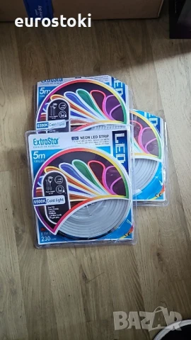 EXTRASTAR LED водоустойчива лента неонова 5 метра 12V 120 светодиода 8.5W/M IP65, гъвкава, снимка 9 - Лед осветление - 51091302