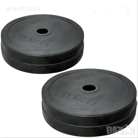 Гумени тежести дискове2.5,5,10,15,20 кгф30 ф50 гумени дъмбели лостове, снимка 3 - Фитнес уреди - 52215961