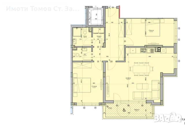 Хубав тристаен апартамент в кв. Железник-запад, БЕЗ КОМИСИОННА, снимка 5 - Апартаменти - 51373292