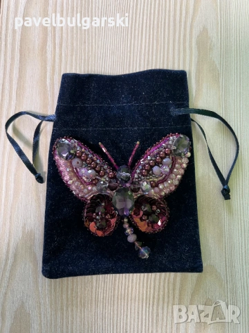 Брошка пеперуда, снимка 4 - Други - 53453163