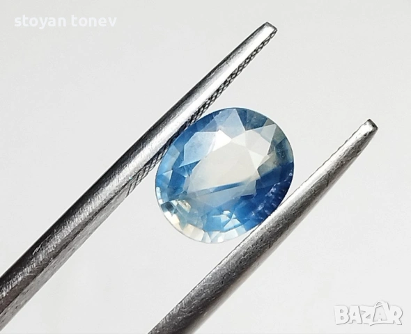 Двуцветен естествен ненагряван сапфир 1.10кт от Танзаниа! Сертифициран! Нов!, снимка 5 - Други - 53715991