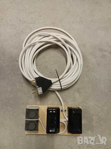 Трифазен удължител 17 метра, НОВ разклонител, монофазен удължител