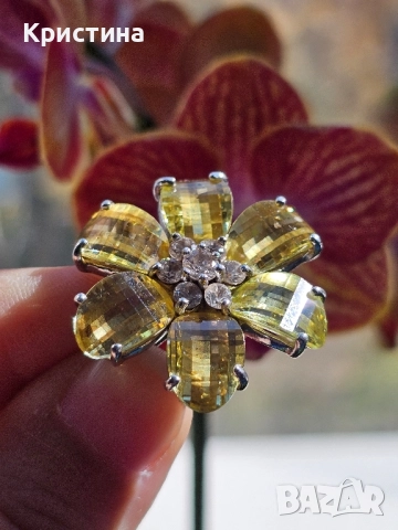 Уникално красив сребърен пръстен, снимка 3 - Пръстени - 52223273