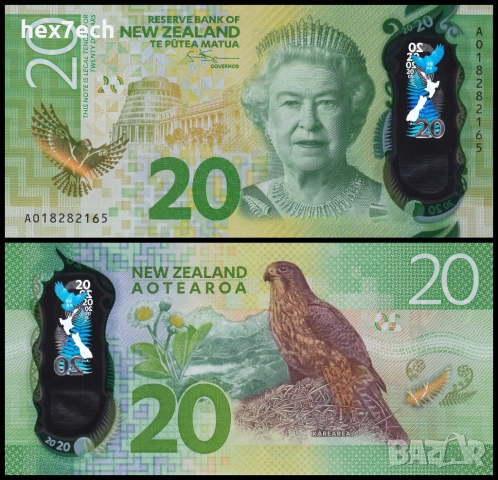 ❤️ ⭐ Нова Зеландия 2018 20 долара полимер UNC нова ⭐ ❤️