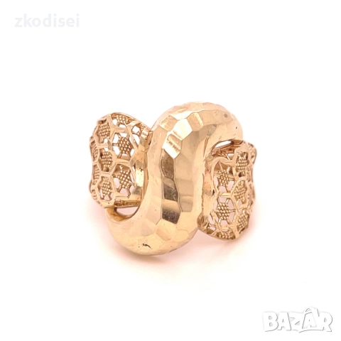 Златен дамски пръстен 3,61гр. размер:59 14кр. проба:585 модел:35640-1