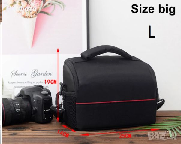 Чанта за фотоапарат , обективи / Два размера М , L / Canon , Sony и др, снимка 7 - Чанти, стативи, аксесоари - 46363326