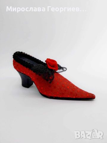 Винтидж красиви мини обувки касички, снимка 1 - Антикварни и старинни предмети - 45852102