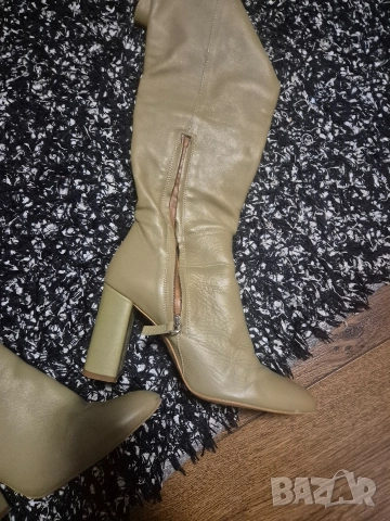 Zara N38 ботуши ест.кожа , снимка 6 - Дамски ботуши - 52723172