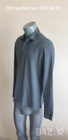 Hugo Boss Pique Pima Cotton Regular Fit Mens Size 50 /L ОРИГИНАЛ Мъжка блуза!, снимка 6 - Блузи - 51369443