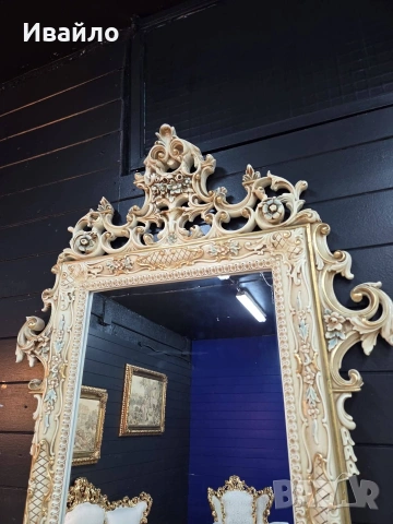 Италианска барокова холна гарнитура , снимка 13 - Дивани и мека мебел - 53698130