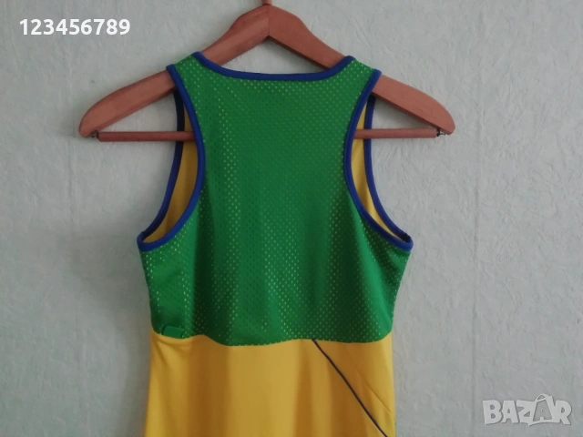 Brazil Brasil Adidas Fifa World Cup 2006 оригинална дамска рокля Бразилия спортна Футбол , снимка 3 - Рокли - 53353478