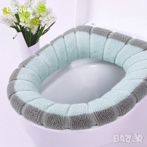 Универсален калъф за капак на тоалетна чиния. Цвета е според наличноста на склада. ПРОМОЦИЯ, снимка 3 - Други стоки за дома - 52888521