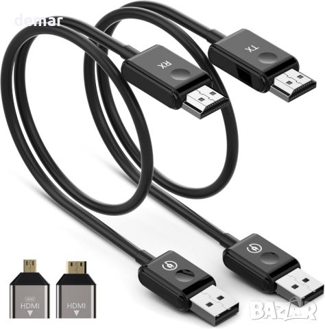 Безжичен HDMI предавател и приемник 2.4/5GHz, огледало на екрана, 1080P, снимка 1 - Друга електроника - 46098255