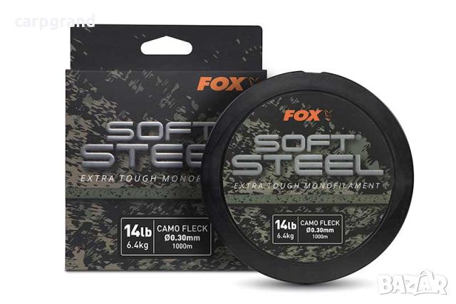 Монофилно влакно Fox Soft Steel Fleck Camo Mono, снимка 1 - Макари - 46512138