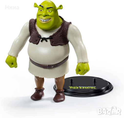 The Noble Collection - Shrek/ Шрек Bendyfigs фигурка за огъване 15 см, снимка 5 - Колекции - 45068617