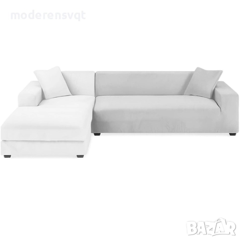 Калъф за ъглов диван еластичен 145 - 185 см, снимка 6 - Дивани и мека мебел - 51686562