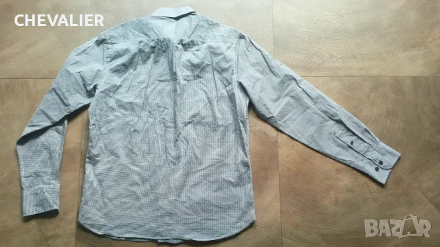 G-Star COMFORT SP BAKERO CHECK Shirt размер M / L мъжка еластична риза 9-63, снимка 3 - Ризи - 46940646