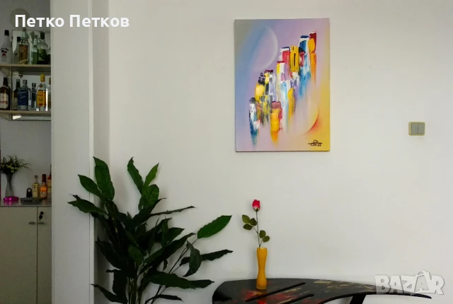 Абстрактна картина F59, снимка 5 - Картини - 50442285