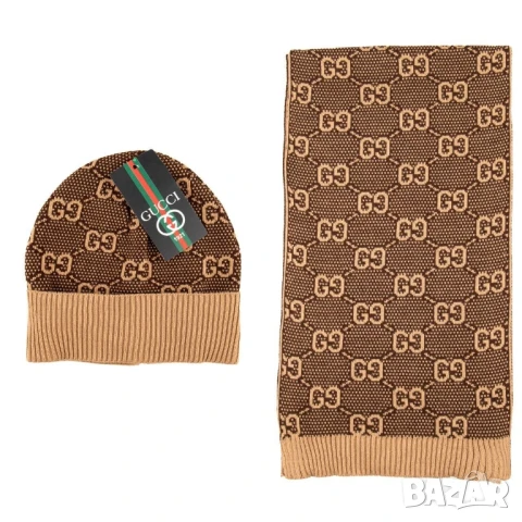 шапка и шал gucci louis vuitton nikr hugo boss , снимка 6 - Шапки - 51404182