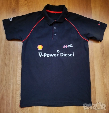Audi Sport 24 Hours Le Mans Shel V-Power - мъжка тениска Ауди, снимка 3 - Тениски - 54013373
