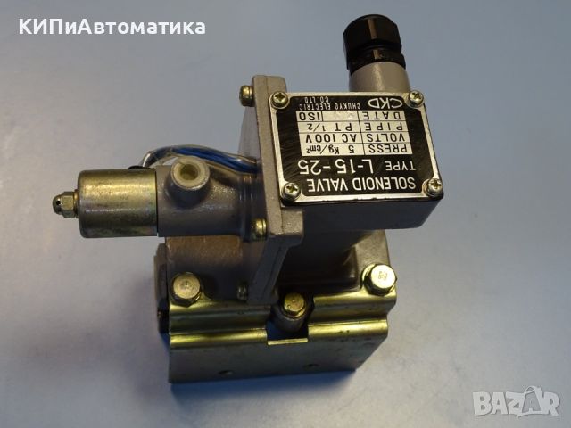 магнет вентил пневматичен CHUKYO Electric L-15-25 solenoid valve 100VAC, снимка 8 - Резервни части за машини - 45144226