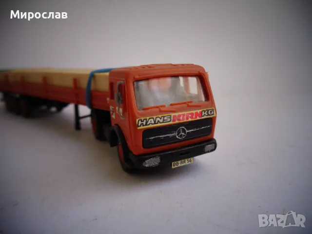  KIBRI H0 1/87 MERCEDES BENZ КАМИОН МОДЕЛ ИГРАЧКА КОЛИЧКА, снимка 3 - Колекции - 47773365