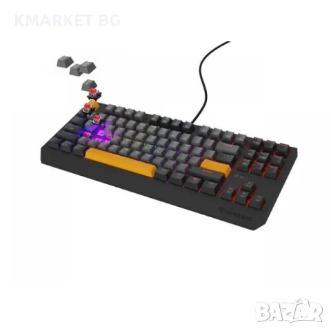 Genesis Gaming Keyboard Thor 230 TKL Anchor Gray Negative US RGB Mechanical Outemu Red Геймърска Кла, снимка 5 - Клавиатури и мишки - 49368873