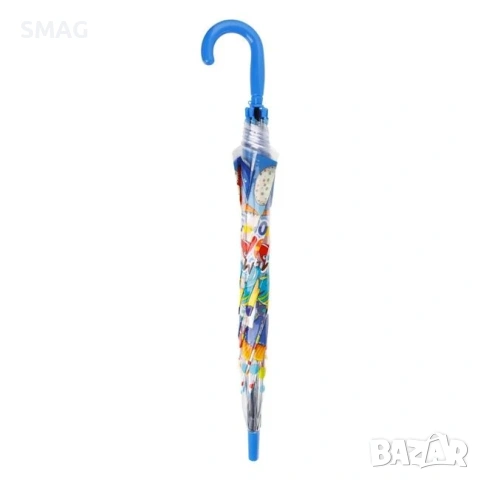 Детски чадър бастун прозрачен с цветни динозаври_1254256, снимка 3 - Чадъри - 54298708