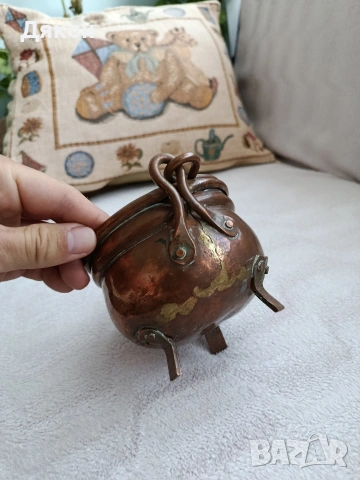 Медно менче Старо медно менче, снимка 6 - Антикварни и старинни предмети - 53922311