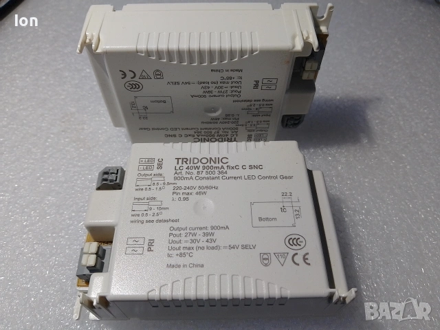 Светодиоден драйвер - Constant current LED driver 40W, снимка 3 - Друга електроника - 37369977