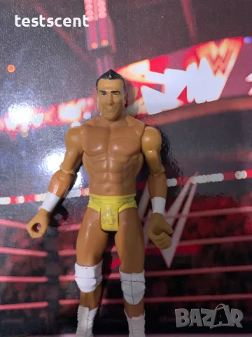 Екшън фигура WWE Alberto del Rio Алберто дел Рио Mattel basic series yellow, снимка 5 - Фигурки - 48508986