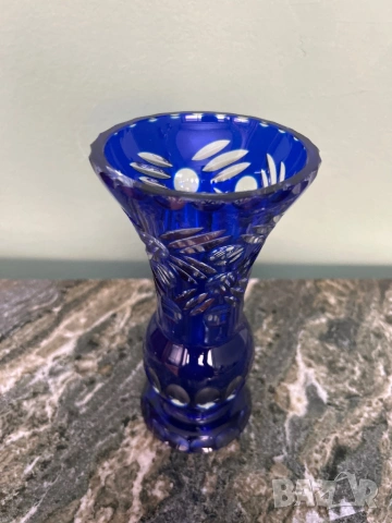 Кристална ваза , снимка 2 - Вази - 53922772