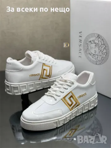 Versace Мъжки Маратонки👟Мъжки Спортни Обувки Версаче - 2 Налични Цвята Код D1851, снимка 2 - Маратонки - 49149005