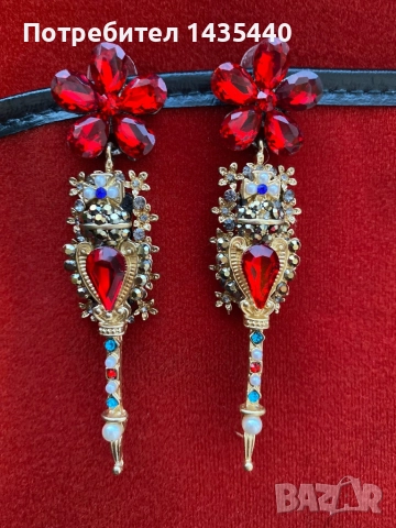 Обеци на дизайнерката Анелия Милчева, снимка 4 - Обеци - 52365323