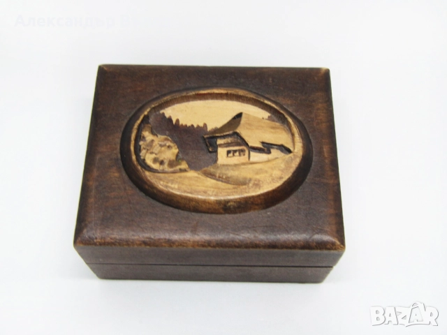 Стара Дървена Кутийка Миниатюра Пейзаж Шварцвалд Германия., снимка 5 - Антикварни и старинни предмети - 51795684